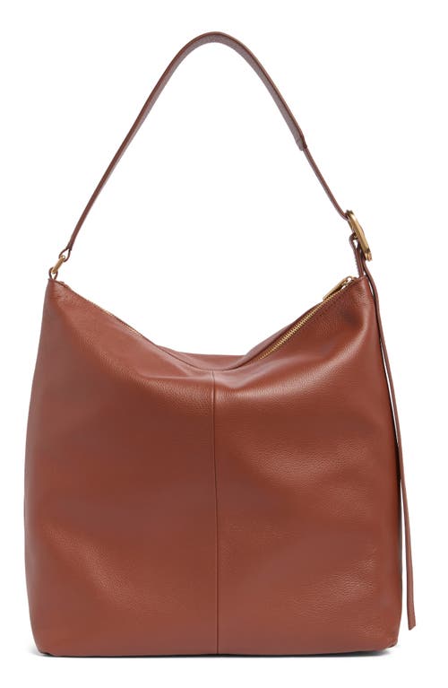 Sam Edelman Kara Medium Buckle Hobo Bag In Brandy