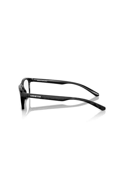 Arnette 52mm Rectangle Optical Glasses In Black