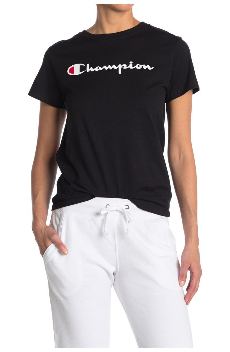 Champion Classic Logo T-Shirt, Main, color, 