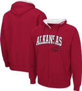 COLOSSEUM Men's Colosseum Cardinal Arkansas Razorbacks Arch & Logo 3.0 Full-Zip Hoodie
