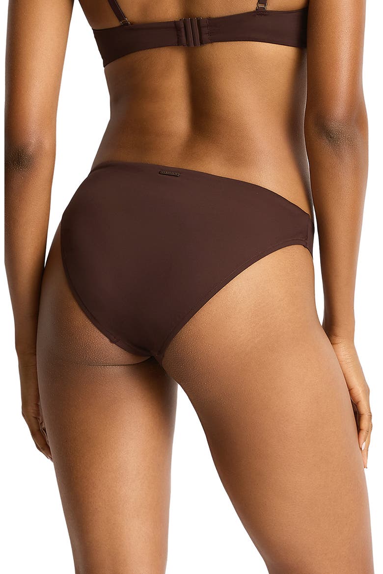Mythos Scoop Neck Bikini Top, Alternate, color, COCOA