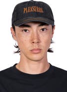 PLEASURES Zigzag Adjustable Cotton Denim Baseball Cap