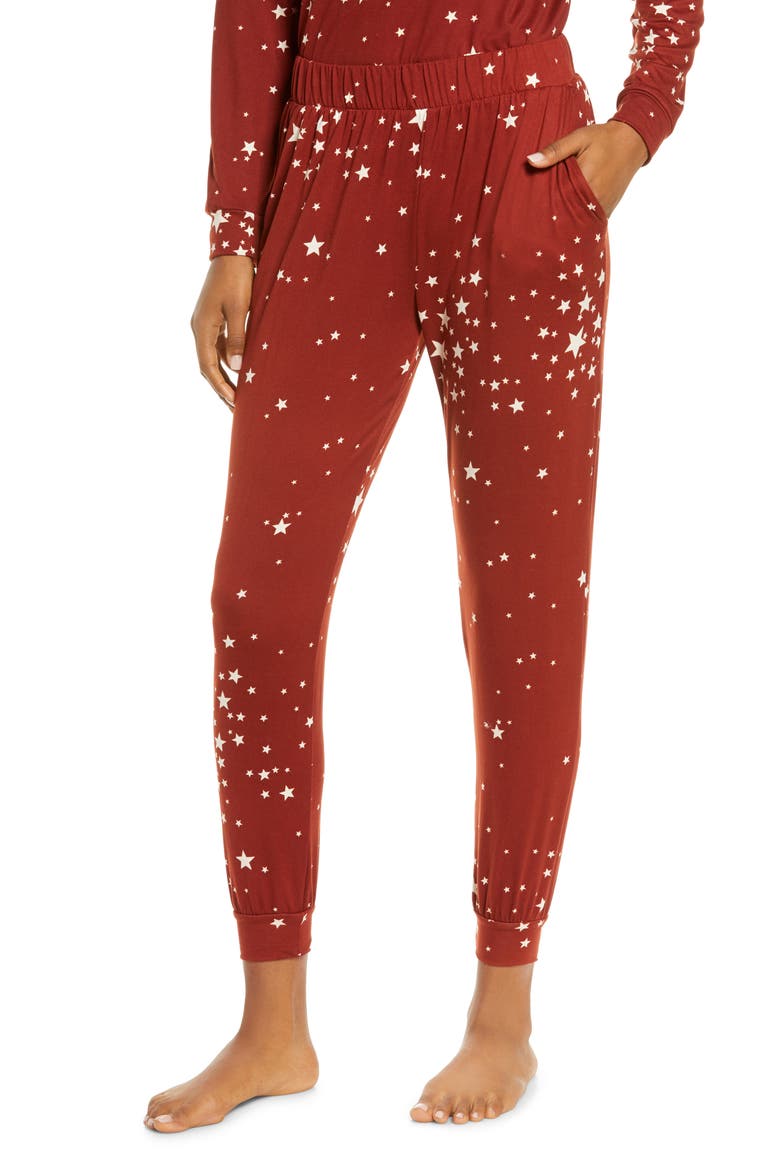 Lounge Joggers, Main, color, BURGUNDY