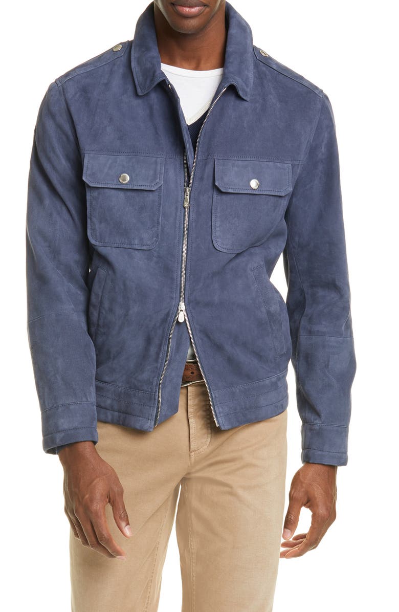 Brunello Cucinelli Suede Jacket, Main, color,