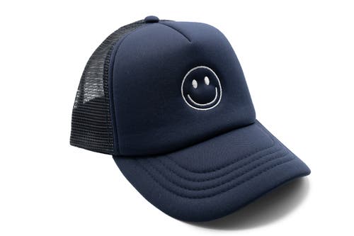 Rey To Z Smiley Foam Trucker Hat In Blue