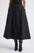 Toccin Elodie Drawstring Cargo Midi Skirt