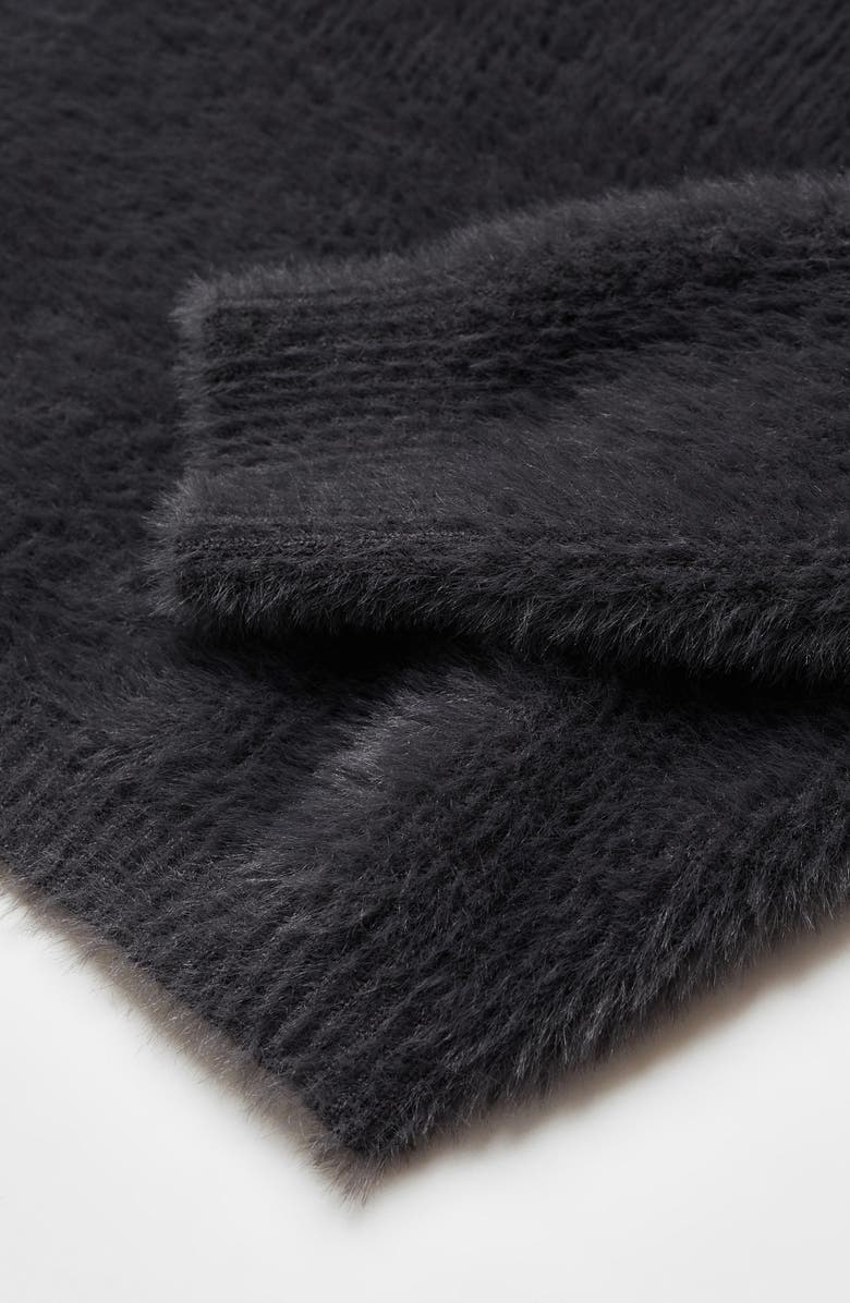 MANGO Faux Fur Sweater, Alternate, color, 