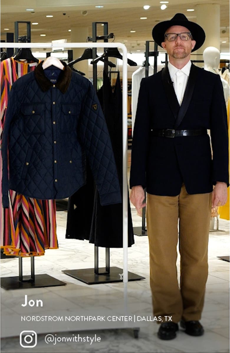 Corduroy Collar Quilted Jacket, sales video thumbnail