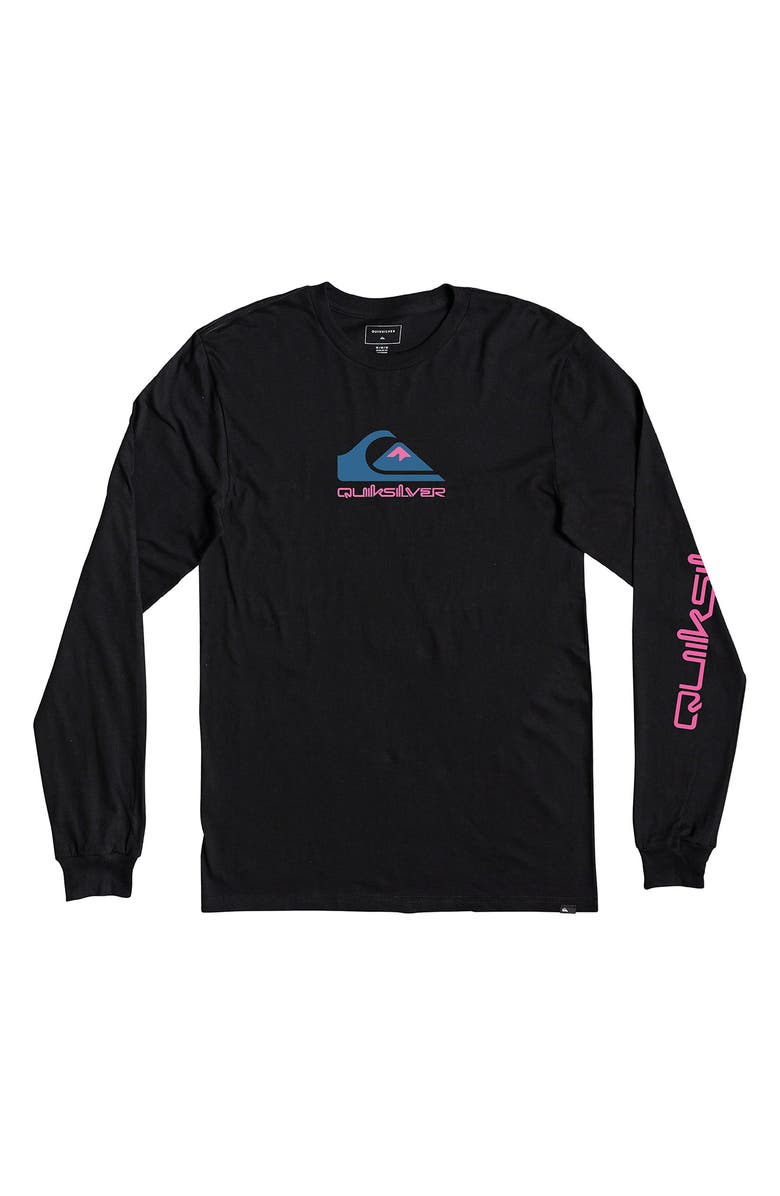 Quiksilver Omni Logo Long Sleeve Graphic Tee, Main, color, 