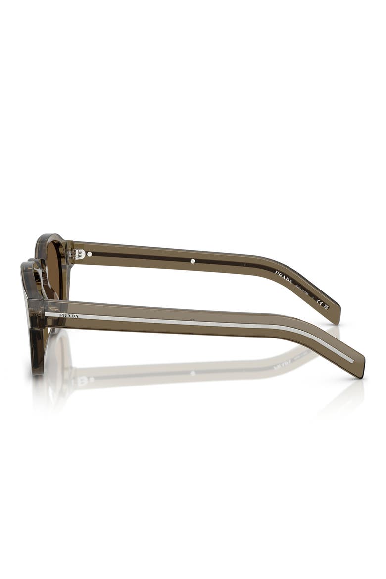 53mm Phantos Sunglasses, Alternate, color, DARK BROWN