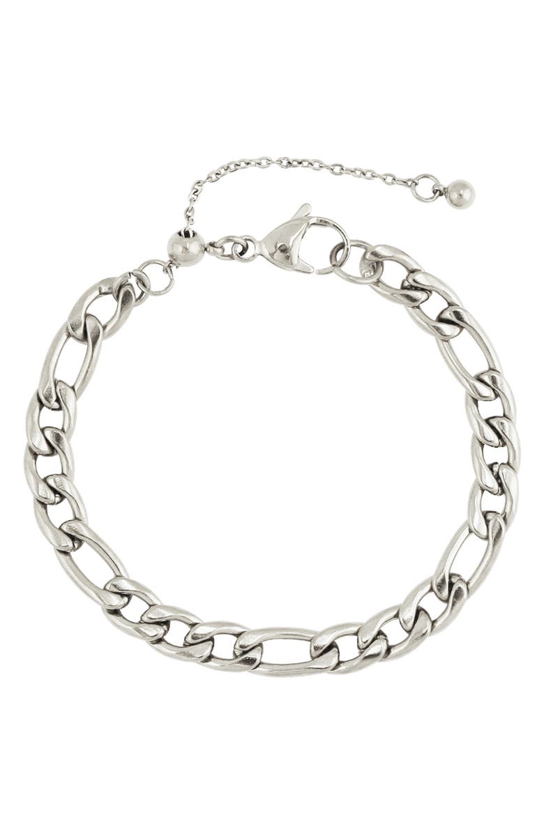 REBL Mariner Chain Bracelet, Main, color, Silver