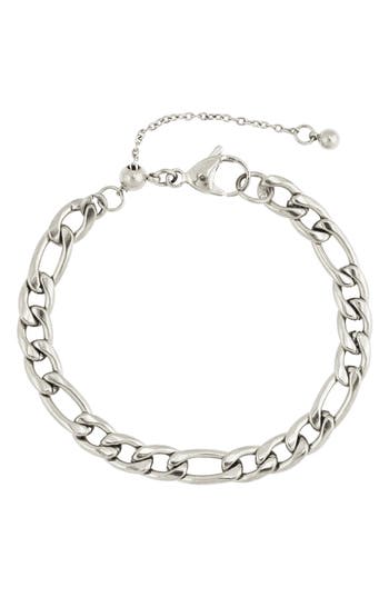 Rebl Mariner Chain Bracelet In Silver