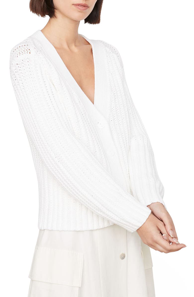 Vince Wave Rib Cardigan, Alternate, color,