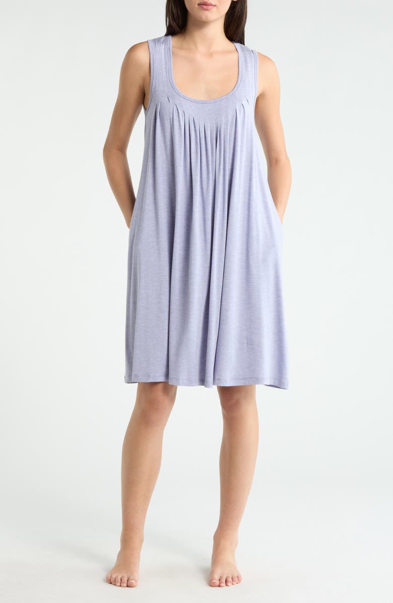 Papinelle Kate Pleat Front Chemise, Main, color, Soft Lavender