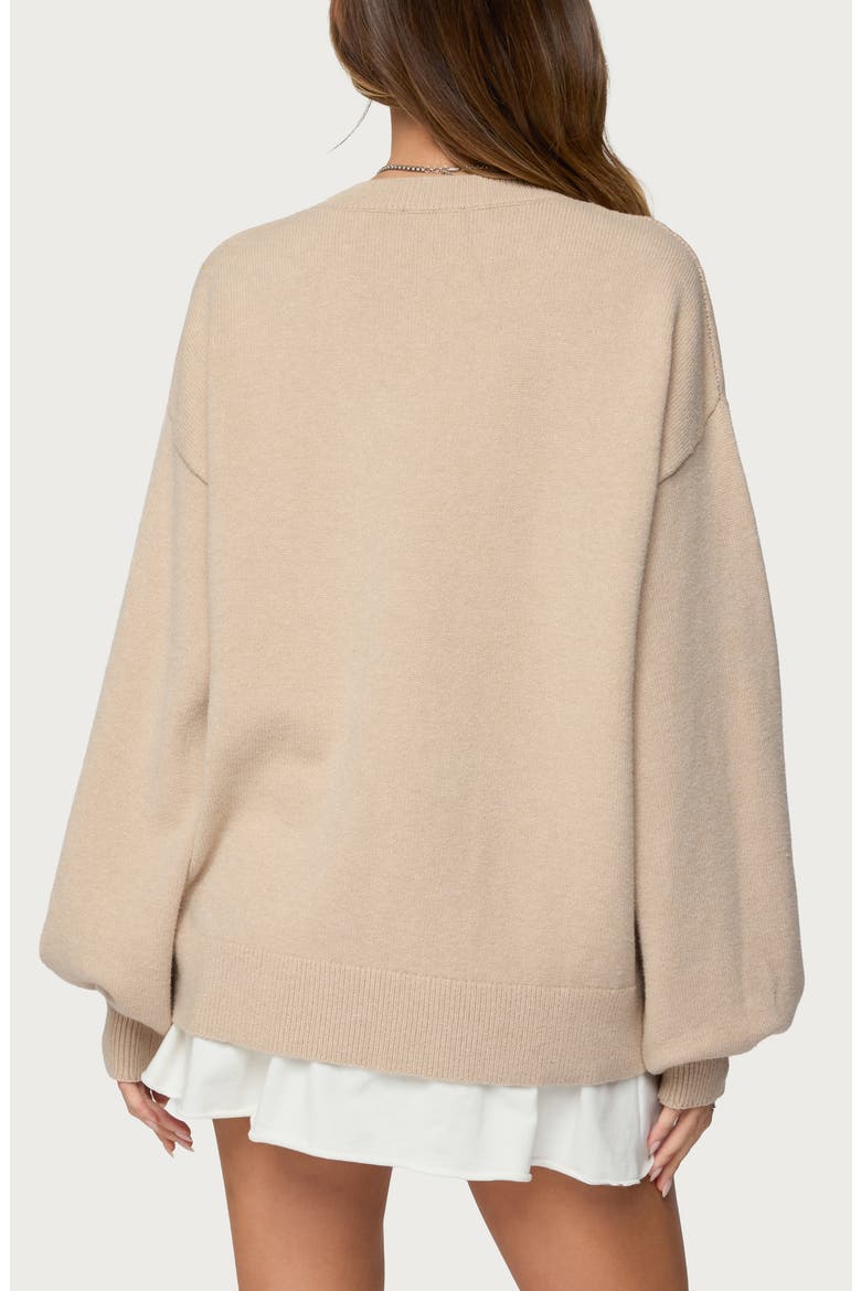 Aminata Oversize Sweater, Alternate, color, BEIGE