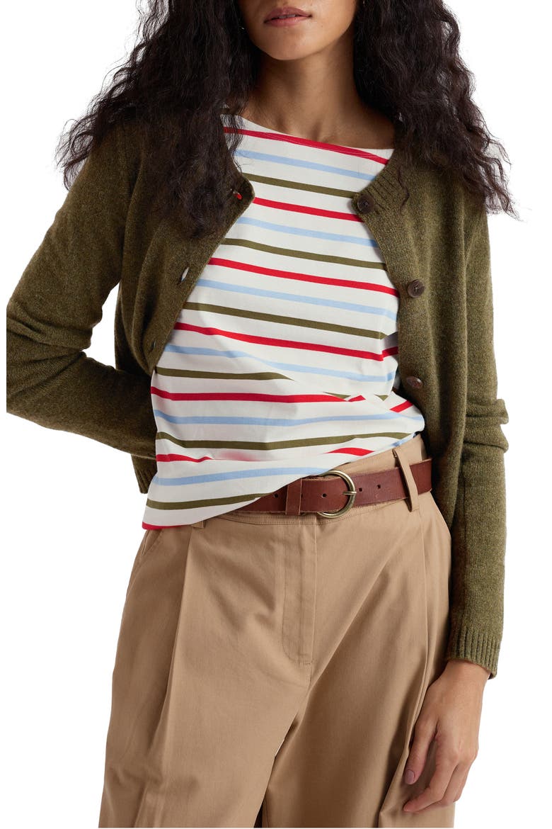 Tern Tide Merino Wool Blend Cardigan, Main, color, SEAGRASS