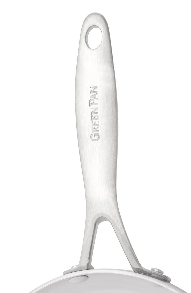 GreenPan Venice Pro 3 1/2-Quart Multilayer Stainless Steel Ceramic Nonstick Chef's Pan with Glass Lid, Alternate, color,