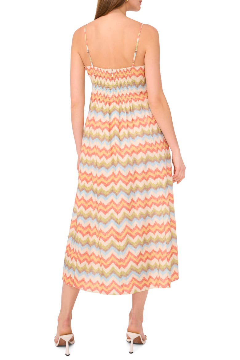Chevron Stripe Sundress, Alternate, color, SAND MULTI
