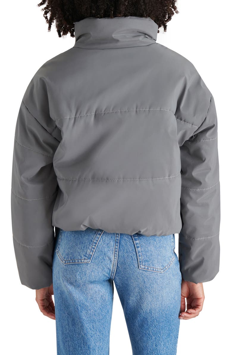 Steve Madden Polar Reflective Quilted Puffer Jacket, Alternate, color,
