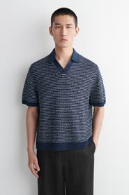 COS Open-knit Polo Shirt