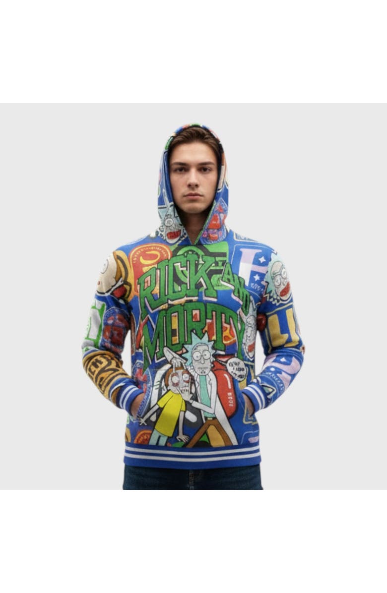 Members Only Rick and Morty All Over Print Hoodie, Alternate, color, 