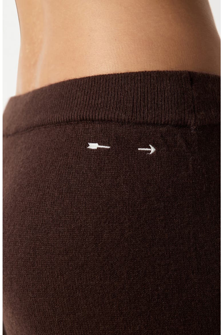 Amelie Cashmere Blend Knit Wide Leg Pants, Alternate, color, BROWN