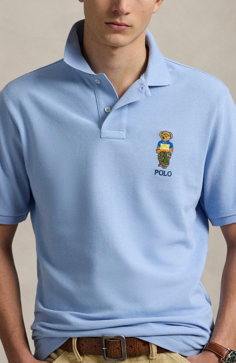 Polo Ralph Lauren Classic Fit Polo Bear Cotton Piqué Polo, Alternate, color, 