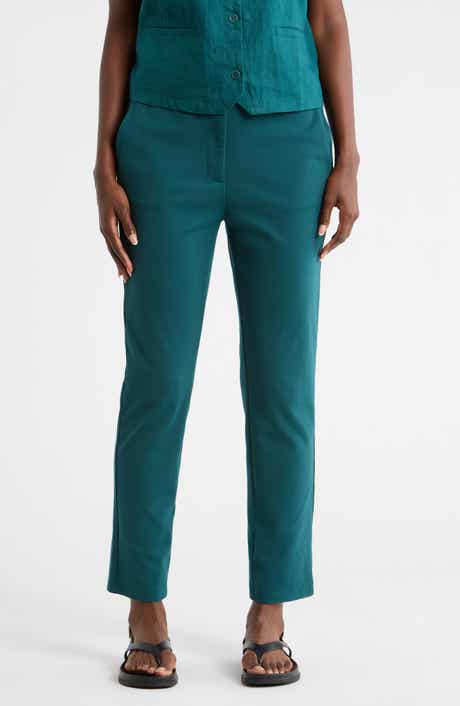 Eileen Fisher High Waist Ponte Ankle Pants