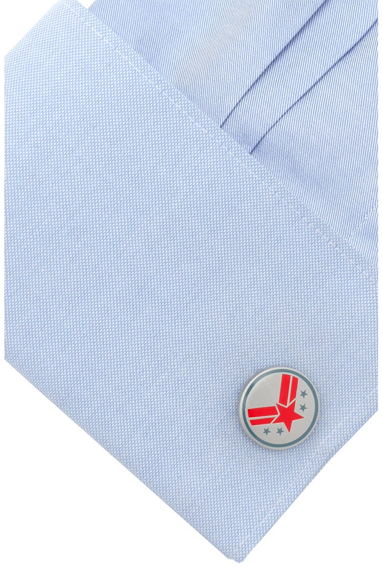 War Machine Cuff Links, Alternate, color, RED