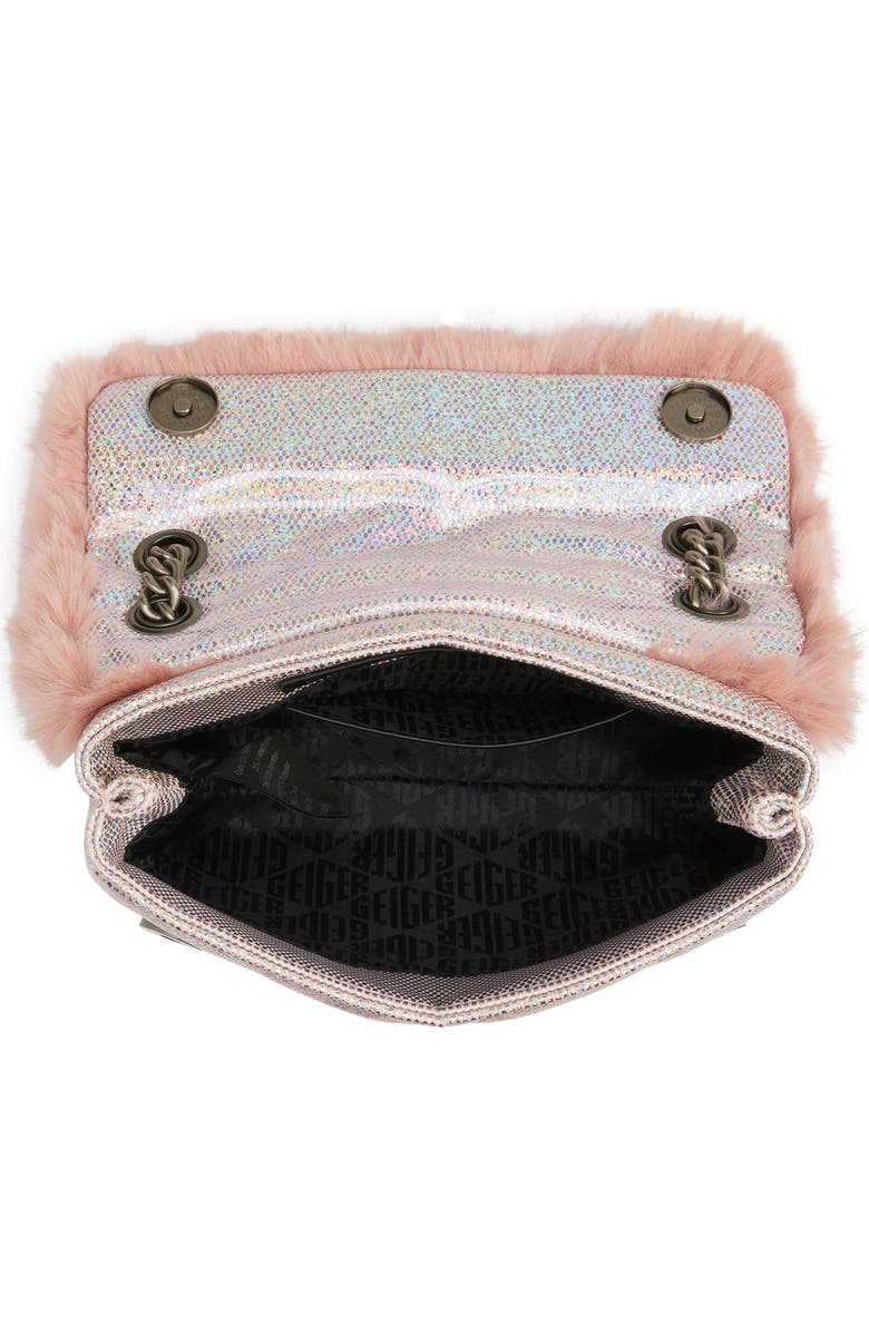 Kurt Geiger London Mini Kensington Faux Fur Crossbody Bag, Alternate, color,
