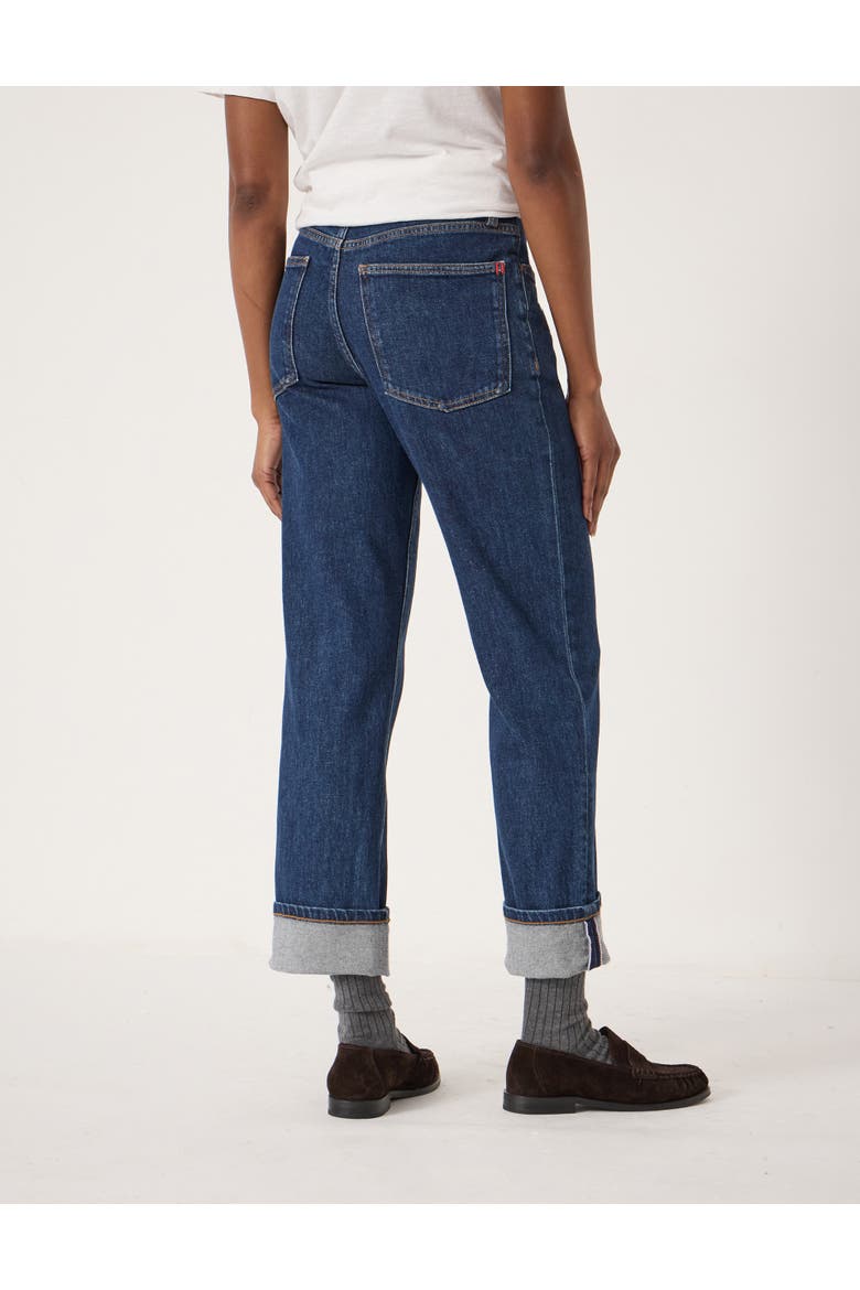 Agnes 2.0 Turn Up Jeans, Alternate, color, Vintage Blue Wash