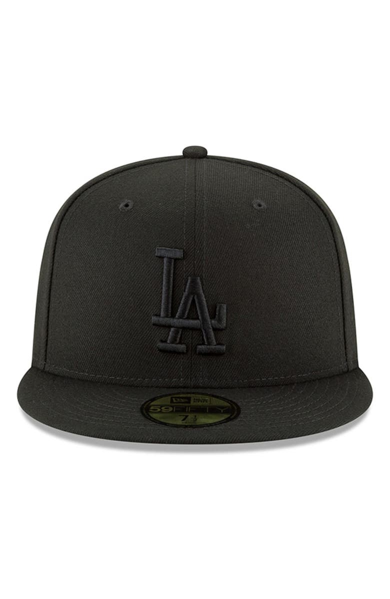 New Era Men's New Era Black Los Angeles Dodgers Secondary Logo Basic 59FIFTY Fitted Hat, Alternate, color, Black