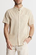 JACHS Cotton & Linen Short Sleeve Shirt