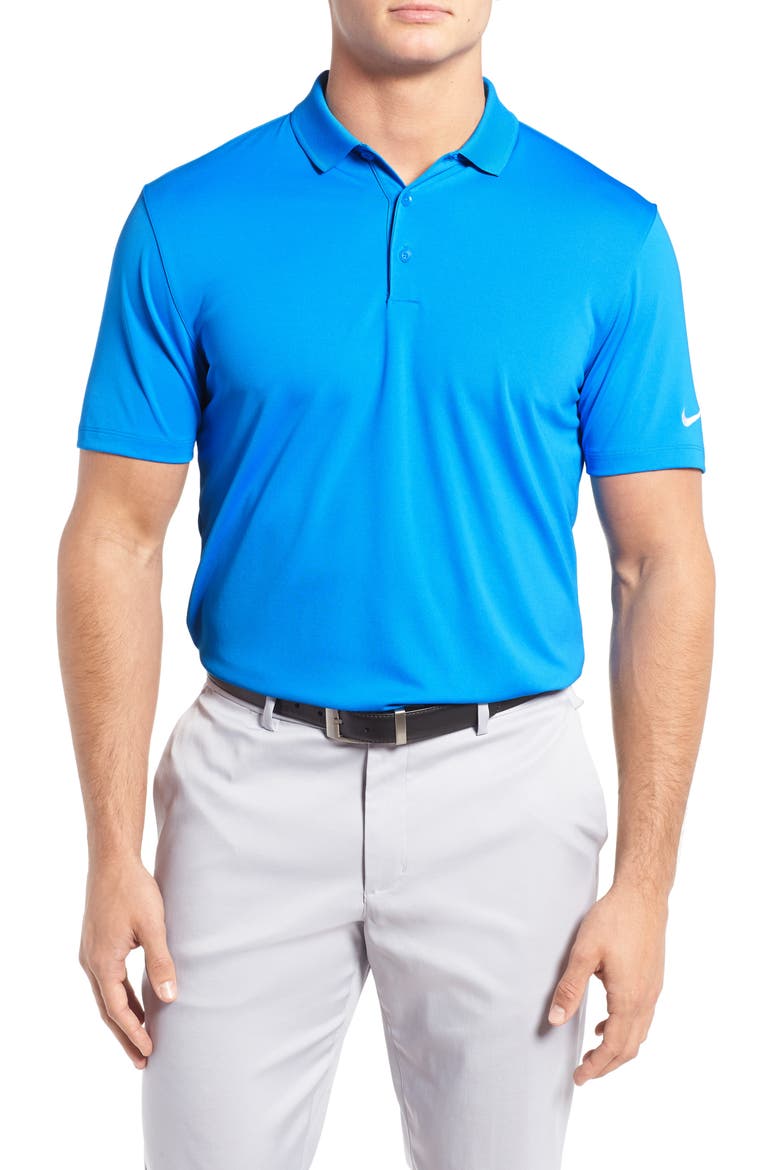 'Victory Dri-FIT Golf Polo, Main, color, PHOTO BLUE/ WHITE