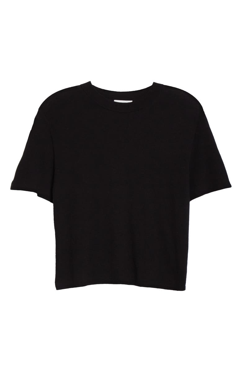 Vince Easy Wool Blend Short Sleeve Sweater, Alternate, color,