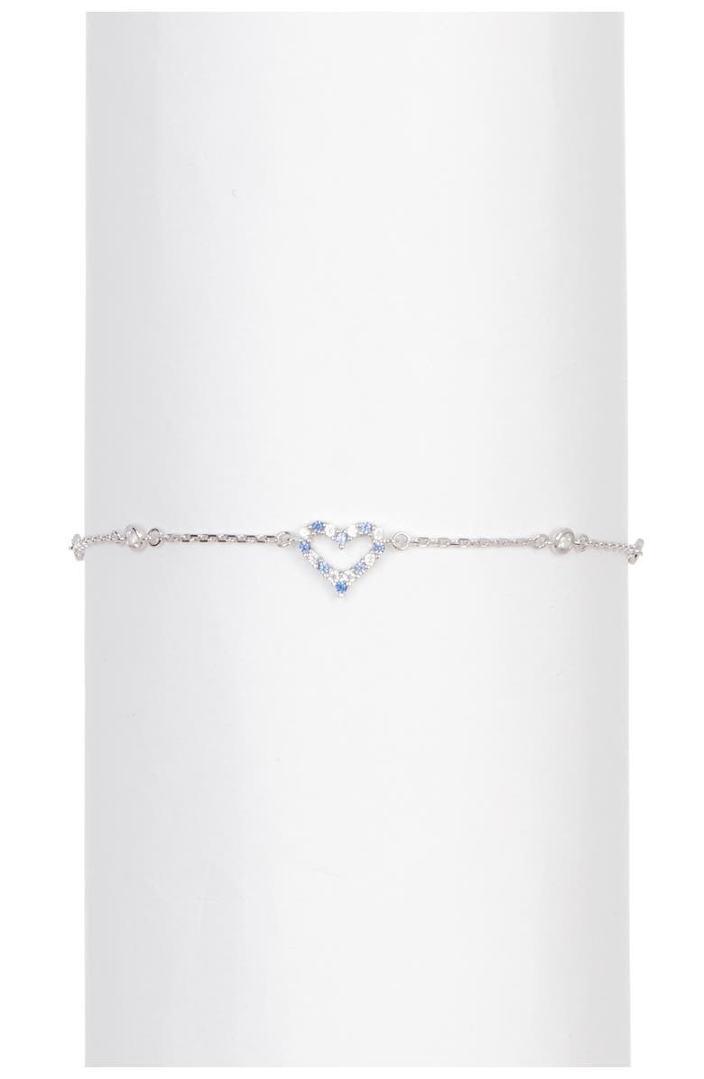 SUZY LEVIAN Sterling Silver Sapphire & Diamond Bracelet, Main, color, Blue