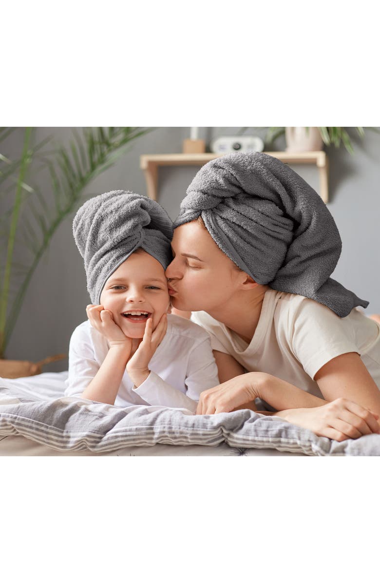 Utica Essentials 6-Piece Cotton Bath Towel Set, Alternate, color, Monument Grey