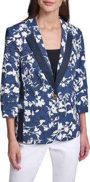 KARL LAGERFELD PARIS Floral Print Blazer