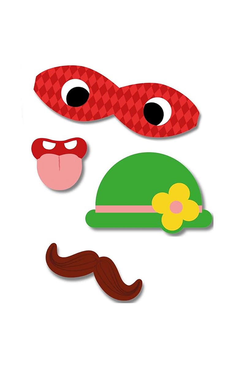 Buddy & Barney Reusable Silicone Sticker Book, Silly Faces, Kids 3+, Alternate, color, Multicolored