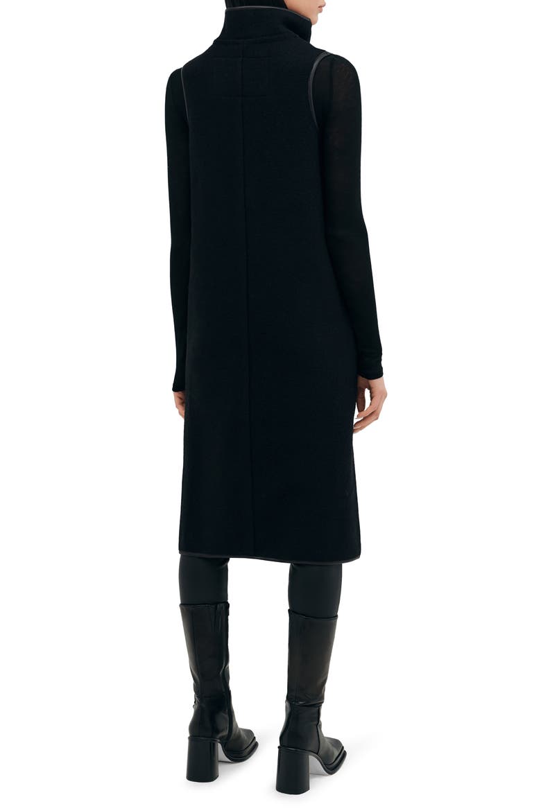 Kendra Virgin Wool Vest, Alternate, color, BLACK