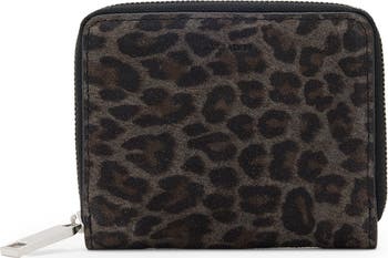 AllSaints Lena Hex Leather Zip Wallet | Nordstrom