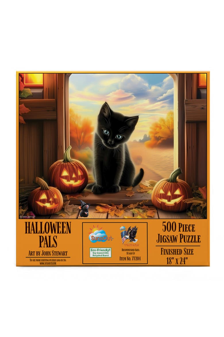 Halloween Pals 500 piece Jigsaw Puzzle for Adults, Alternate, color, Multicolor