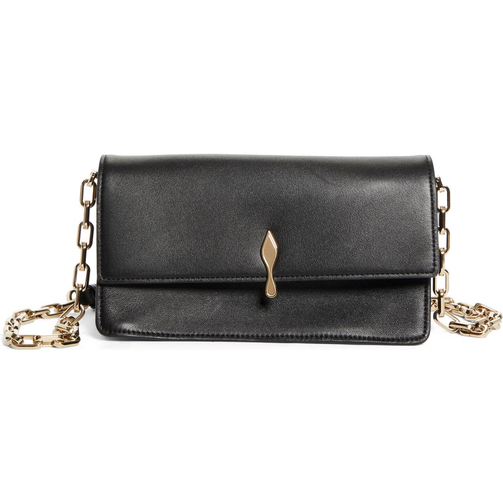 Christian Louboutin Bettina Leather Shoulder Bag In Black