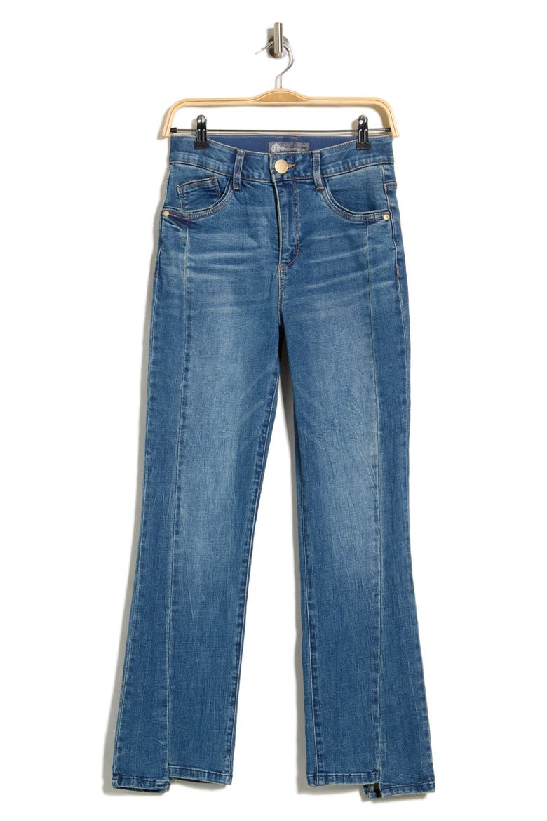 Step Hem Barley Bootleg Jeans, Alternate, color, MID BLUE ARTISINAL