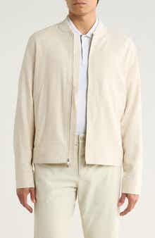 Nordstrom Linen Blend Bomber