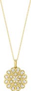 Bony Levy Bardot 18K Yellow Gold Diamond Medallion Pendant Necklace
