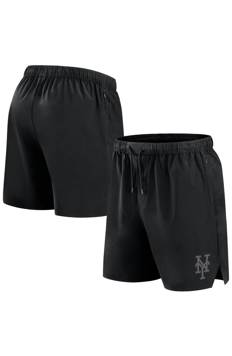 FANATICS Men's Fanatics Black New York Mets Front Office Woven Shorts, Main, color, Black