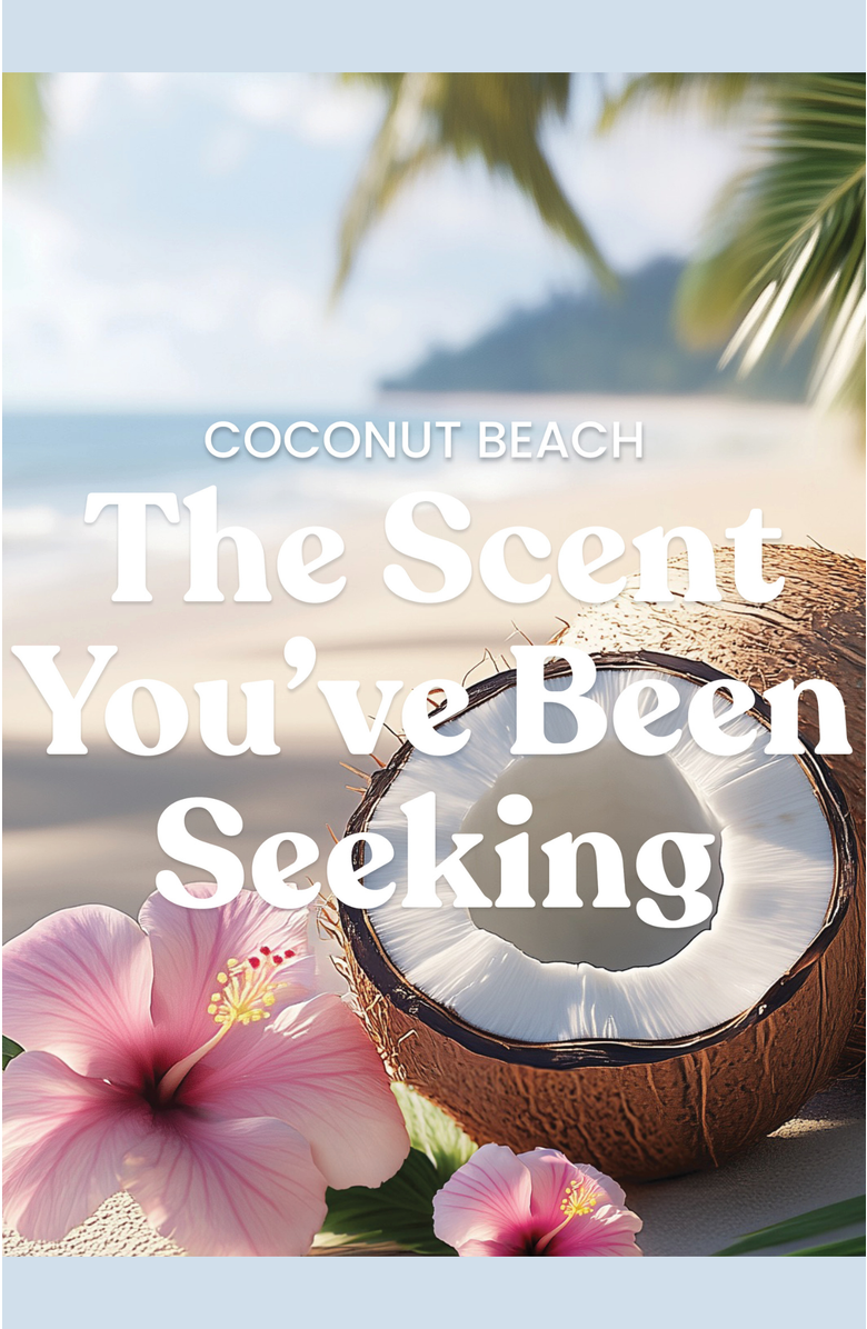 YANKEE CANDLE Coconut Beach Studio Candle with Essential Oils, Set of 2, Alternate, color, White