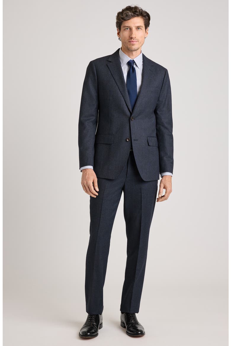 Etter Italian Wool Blazer, Alternate, color, DARK NAVY HOUNDSTOOTH