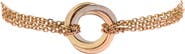Pre-Owned Cartier Trinity 4 Chain Bracelet 18K Tricolor Gold